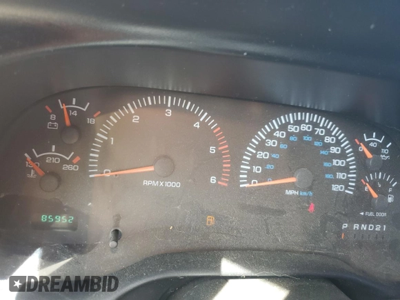 2001 Dodge 2500 with VIN 1B7KF23W21J565543, listed as a Copart auction lot 54488005 with 85,952 mi miles and Salvage Title. Bid and sale history available at carsss.com. Image 9.