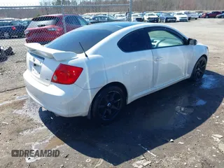 2005 Scion tC with VIN JTKDE177750004638, listed as a IAAI auction lot 41860203 with 184,800 mi miles. Bid and sale history available at carsss.com. Image 4.