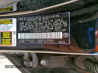 2025 Toyota Camry LE с VIN 4T1DBADK6SU010844, выставлен на аукционе Copart как лот 57491995 с пробегом 9 964 миль миль и Списание • Salvage title. История ставок и продаж доступна на DreamBid. Изображение 12.