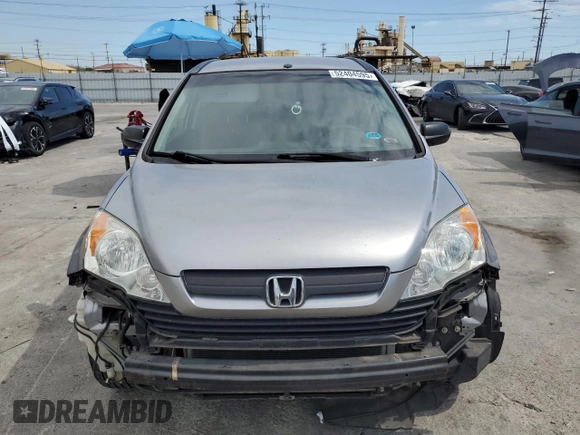 2007 Honda CR-V LX with VIN JHLRE38327C011361, listed as a Copart auction lot 52404595 with 194,296 mi miles and Salvage Title. Bid and sale history available at carsss.com. Image 5.
