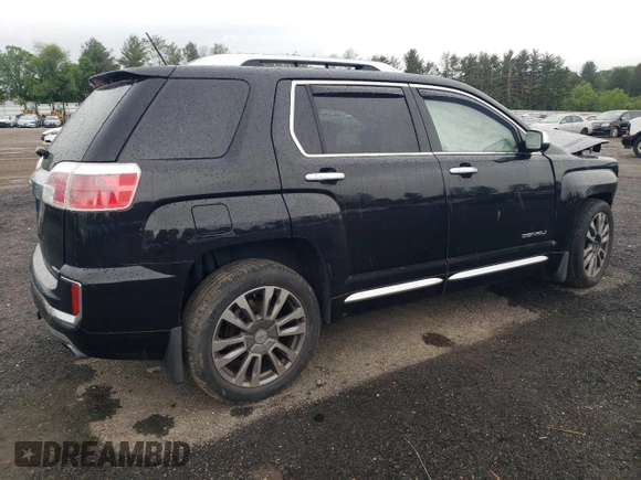 2016 GMC Terrain Denali with VIN 2GKFLVE3XG6137521, listed as a Copart auction lot 57783815 with 119,339 mi miles and Salvage title. Bid and sale history available at DreamBid. Image 3.