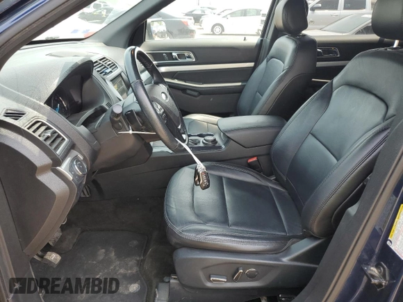 2017 Ford Explorer XLT with VIN 1FM5K8D81HGD16875, listed as a Copart auction lot 57215405 with 114,840 mi miles and Salvage title. Bid and sale history available at DreamBid. Image 7.