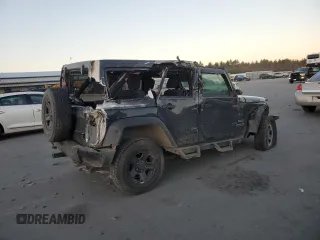 2018 Jeep Wrangler Unlimited Sport with VIN 1C4BJWDG6JL898068, listed as a Copart auction lot 80882454 with 128,136 mi miles and Salvage title. Bid and sale history available at DreamBid. Image 3.