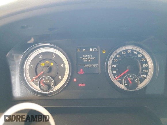 2015 Ram 2500 SLT with VIN 3C6UR5DL4FG615851, listed as a Copart auction lot 73407654 with 87,881 mi miles and Salvage Title. Bid and sale history available at carsss.com. Image 9.