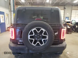 2024 Ford Bronco Outer Banks with VIN 1FMDE8BH7RLA65570, listed as a Copart auction lot 46705165 with 10,206 mi miles and Salvage Title. Bid and sale history available at DreamBid. Image 6.