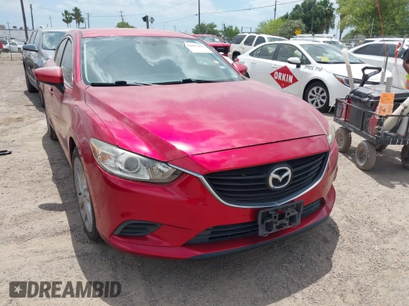 2014 Mazda Mazda6 i Touring with VIN JM1GJ1V65E1162108, listed as a IAAI auction lot 42027292 with 1 mi miles. Bid and sale history available at carsss.com. Image 1.
