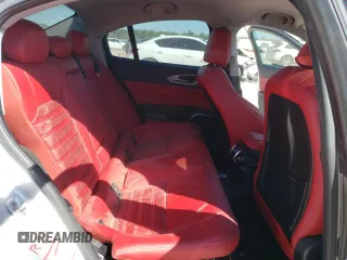 2018 Alfa Romeo Giulia Ti Sport with VIN ZARFAECN8J7568961, listed as a Copart auction lot 40766043 with 24,794 mi miles. Bid and sale history available at carsss.com. Image 10.