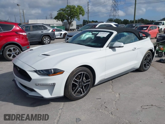 2018 Ford Mustang EcoBoost Premium with VIN 1FATP8UH7J5118080, listed as a IAAI auction lot 41955307 with 93,378 mi miles and . Bid and sale history available at carsss.com. Image 17.