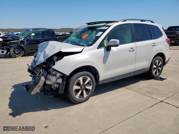 2017 Subaru Forester Premium with VIN JF2SJAEC5HH492229, listed as a Copart auction lot 49803145 with 0 mi miles and Salvage Title. Bid and sale history available at carsss.com. Image 1.