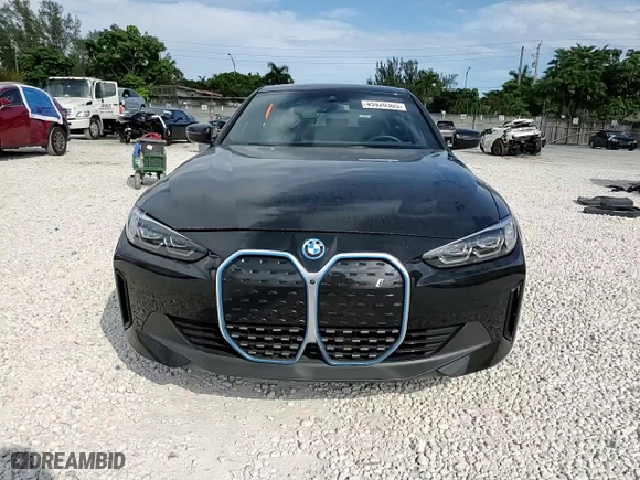 2023 BMW i4 eDrive40 with VIN WBY73AW00PFR11955, listed as a Copart auction lot 45920305 with 16,392 mi miles and Salvage Title. Bid and sale history available at carsss.com. Image 14.