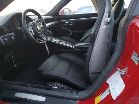 2017 Porsche 911 Turbo S with VIN WP0AD2A97HS167487, listed as a Copart auction lot 75102044 with 0 miles and Non Repairable. Bid and sale history available at carsss.com. Image 12.