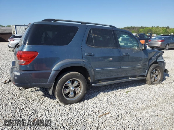 2005 Toyota Sequoia SR5 with VIN 5TDBT44A55S253751, listed as a Copart auction lot 52070225 with 191,245 mi miles and Salvage Title. Bid and sale history available at DreamBid. Image 3.