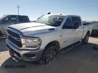 2022 Ram 2500 Big Horn with VIN 3C6UR5DLXNG322180, listed as a Copart auction lot 89375355 with 24,129 mi miles and Salvage Title. Bid and sale history available at carsss.com. Image 1.