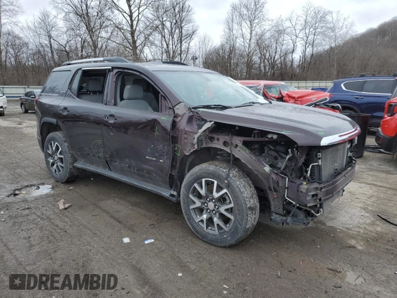 2021 GMC Acadia SLE with VIN 1GKKNRLS1MZ114350, listed as a Copart auction lot 47606685 with 78,538 mi miles and Salvage title. Bid and sale history available at DreamBid. Image 4.