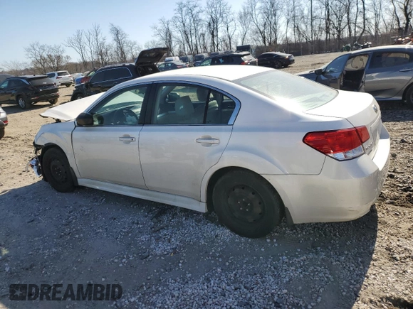 2012 Subaru Legacy 2.5i with VIN 4S3BMBA67C3008692, listed as a Copart auction lot 48593585 with 202,432 mi miles and Salvage Title. Bid and sale history available at DreamBid. Image 2.