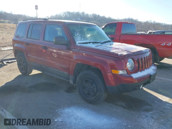 2017 Jeep Patriot Sport z VIN 1C4NJPBA4HD209814, wystawiony jako IAAI lot #41581964 z przebiegiem 56 398 mil mil oraz . Historia ofert i sprzedaży dostępna na DreamBid. Obrazek 1.