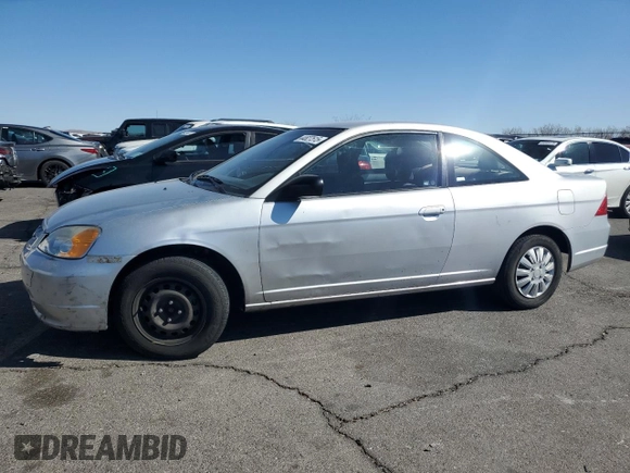 2003 Honda Civic LX with VIN 1HGEM21513L081210, listed as a Copart auction lot 44827515 with 128,045 mi miles and Clean Title. Bid and sale history available at DreamBid. Image 1.