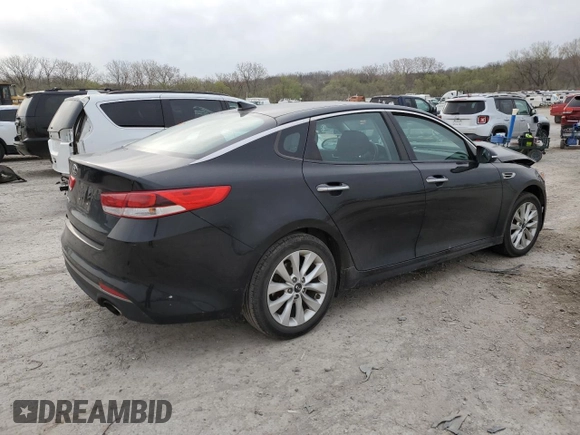 2016 Kia Optima LX with VIN 5XXGT4L39GG001627, listed as a Copart auction lot 51493415 with Not Provided miles and Salvage Title. Bid and sale history available at carsss.com. Image 3.