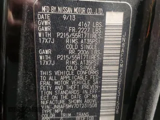 2013 Nissan Juke SV with VIN JN8AF5MV7DT231508, listed as a Copart auction lot 50327405 with 89,389 mi miles and Salvage Title. Bid and sale history available at carsss.com. Image 12.