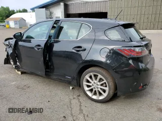 2012 Lexus CT 200h with VIN JTHKD5BH5C2112989, listed as a Copart auction lot 58613295 with Not provided miles and Salvage title. Bid and sale history available at DreamBid. Image 2.