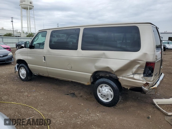 2008 Ford Econoline Passenger XL with VIN 1FBNE31LX8DB42236, listed as a Copart auction lot 55294215 with 150,809 mi miles and Salvage title. Bid and sale history available at DreamBid. Image 2.