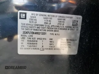 2017 GMC Terrain SLE with VIN 2GKFLTEK4H6213201, listed as a Copart auction lot 51160885 with 77,368 mi miles and Salvage Title. Bid and sale history available at carsss.com. Image 15.