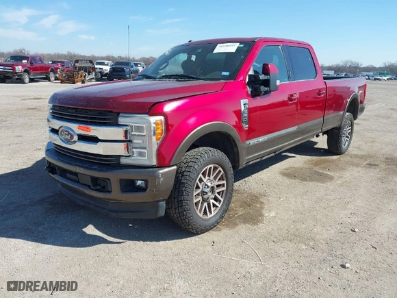 2017 Ford Super Duty F-250 SRW Lariat with VIN 1FT7W2BTXHEE69983, listed as a IAAI auction lot 41650957 with 177,645 mi miles. Bid and sale history available at carsss.com. Image 2.