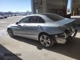 2015 Mercedes-Benz C-Class C 300 Luxury with VIN 55SWF4KB2FU040345, listed as a Copart auction lot 41772025 with 150,485 mi miles and Salvage Title. Bid and sale history available at carsss.com. Image 2.
