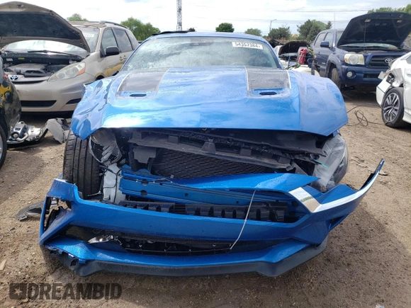2021 Ford Mustang EcoBoost with VIN 1FA6P8TD8M5104723, listed as a Copart auction lot 54357384 with 14,622 mi miles and Salvage Title. Bid and sale history available at carsss.com. Image 5.