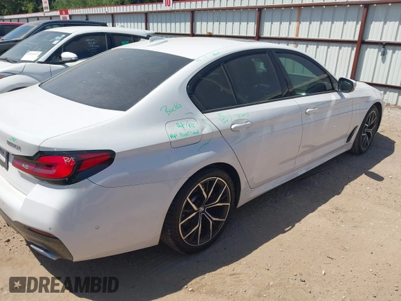 2023 BMW 5 Series 530i with VIN WBA53BH02PWY19741, listed as a IAAI auction lot 42003919 with 15,947 mi miles and . Bid and sale history available at DreamBid. Image 4.