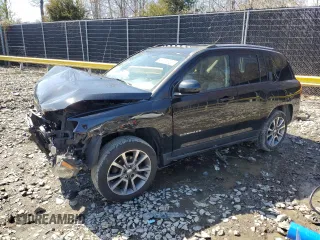 2017 Jeep Compass High Altitude with VIN 1C4NJCEA7HD125880, listed as a Copart auction lot 49104925 with 99,779 mi miles and Salvage Title. Bid and sale history available at carsss.com. Image 1.