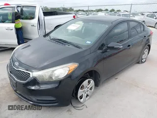 2016 Kia Forte LX with VIN KNAFX4A64G5499881, listed as a IAAI auction lot 42068921 with 122,596 mi miles. Bid and sale history available at carsss.com. Image 2.