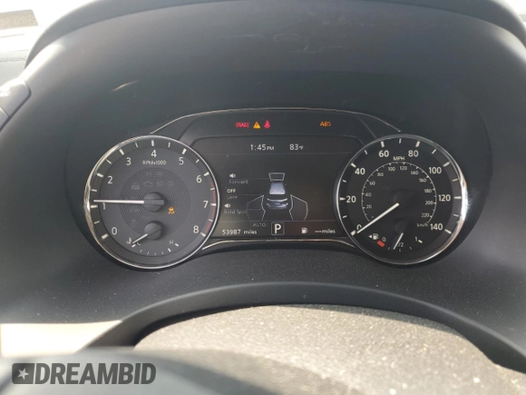 2020 Infiniti QX80 LUXE with VIN JN8AZ2NE5L9253877, listed as a Copart auction lot 65412734 with 53,987 mi miles and Salvage Title. Bid and sale history available at carsss.com. Image 9.