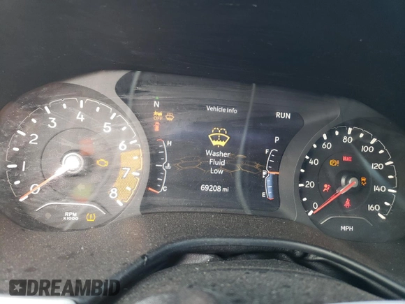 2022 Jeep Compass Limited with VIN 3C4NJDCB0NT105364, listed as a Copart auction lot 51737105 with 69,208 mi miles and Salvage title. Bid and sale history available at DreamBid. Image 9.