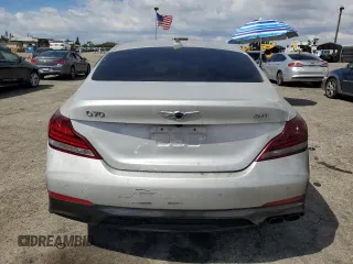 2019 Genesis G70 2.0T Advanced with VIN KMTG44LA9KU027242, listed as a Copart auction lot 71632864 with 72,288 mi miles and Salvage Title. Bid and sale history available at carsss.com. Image 6.