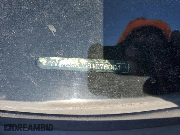 2008 Volvo S80 3.2L z VIN YV1AS982581076001, wystawiony jako Copart lot #58057545 z przebiegiem 187 058 mil mil oraz Szkoda całkowita • Salvage title. Historia ofert i sprzedaży dostępna na DreamBid. Obrazek 12.