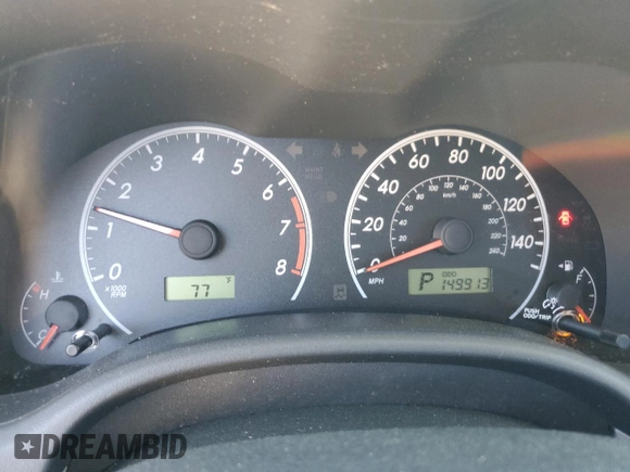 2012 Toyota Corolla L with VIN 2T1BU4EE5CC781357, listed as a Copart auction lot 49549095 with 149,913 mi miles and Salvage Title. Bid and sale history available at carsss.com. Image 9.