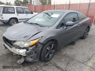 2015 Honda Civic Coupe EX with VIN 2HGFG3B88FH512041, listed as a IAAI auction lot 41435693 with 92,454 mi miles. Bid and sale history available at carsss.com. Image 2.