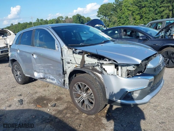 2017 Mitsubishi Outlander Sport ES 2.0 with VIN JA4AR3AU1HZ000894, listed as a IAAI auction lot 40390110 with 91,337 mi miles. Bid and sale history available at carsss.com. Image 1.