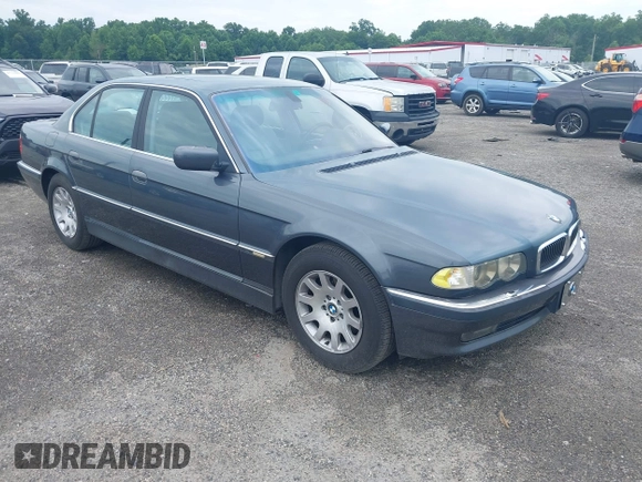 2001 BMW 7 Series 740i with VIN WBAGG834X1DN87354, listed as a IAAI auction lot 42749277 with Not provided miles and . Bid and sale history available at DreamBid. Image 1.