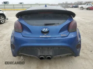 2015 Hyundai Veloster Turbo with VIN KMHTC6AE7FU242010, listed as a Copart auction lot 49506985 with 117,867 mi miles and Salvage Title. Bid and sale history available at carsss.com. Image 6.