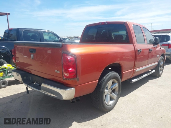 2008 Dodge 1500 SLT with VIN 1D7HA18278S565363, listed as a IAAI auction lot 41783487 with 122,992 mi miles and . Bid and sale history available at DreamBid. Image 4.