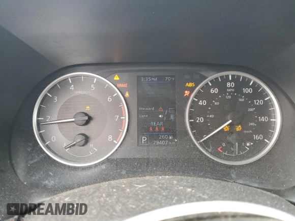 2022 Nissan Sentra S with VIN 3N1AB8BV5NY241154, listed as a Copart auction lot 47236415 with 79,407 mi miles and Salvage Title. Bid and sale history available at carsss.com. Image 9.