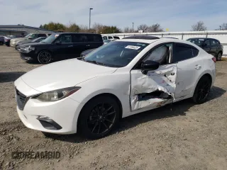 2014 Mazda 3 i Grand Touring with VIN JM1BM1W71E1200216, listed as a Copart auction lot 47188425 with 80,689 mi miles and Salvage Title. Bid and sale history available at carsss.com. Image 1.
