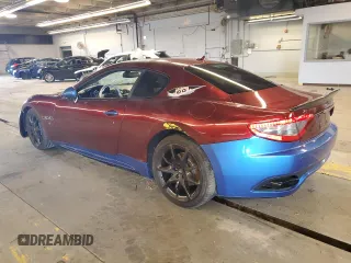 2013 Maserati GranTurismo Sport with VIN ZAM45VLA1D0073304, listed as a Copart auction lot 77509974 with 76,038 mi miles and Salvage title. Bid and sale history available at DreamBid. Image 2.