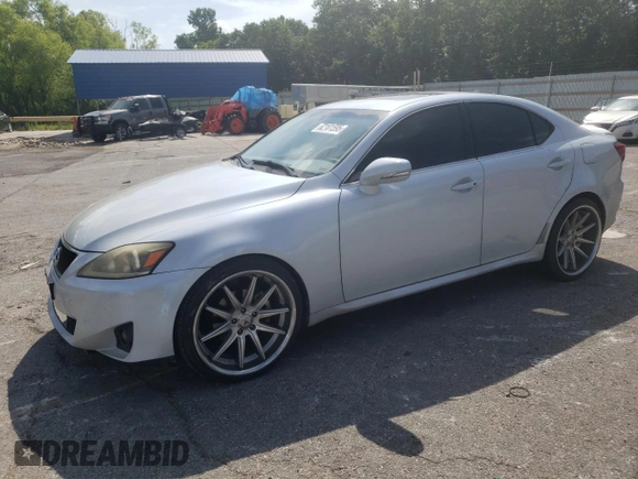 2011 Lexus IS 250 with VIN JTHBF5C24B5146844, listed as a Copart auction lot 62101595 with 161,483 mi miles and Salvage title. Bid and sale history available at DreamBid. Image 1.