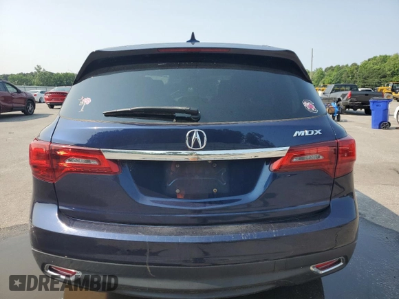 2014 Acura MDX Technology with VIN 5FRYD3H4XEB005620, listed as a Copart auction lot 57962935 with 229,452 mi miles and Salvage title. Bid and sale history available at DreamBid. Image 6.