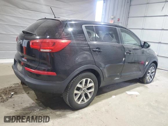 2015 Kia Sportage LX with VIN KNDPBCAC2F7772213, listed as a Copart auction lot 53262835 with 123,405 mi miles and Clean Title. Bid and sale history available at DreamBid. Image 3.