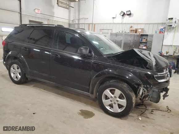 2013 Dodge Journey American Value Pkg with VIN 3C4PDCAB7DT659092, listed as a Copart auction lot 46307295 with 155,725 mi miles and Salvage Title. Bid and sale history available at carsss.com. Image 4.