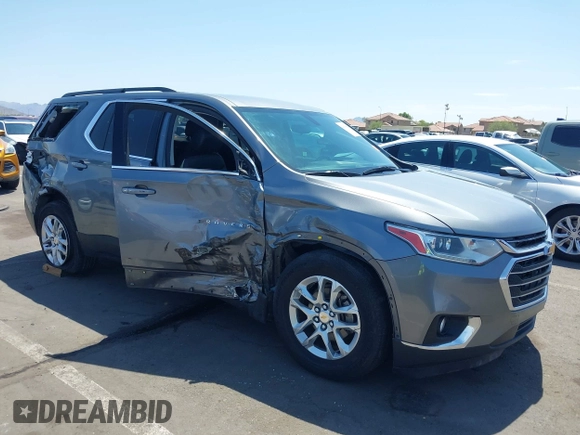 2019 Chevrolet Traverse LT Cloth with VIN 1GNERGKW3KJ150260, listed as a IAAI auction lot 42630621 with 121,244 mi miles and . Bid and sale history available at DreamBid. Image 6.